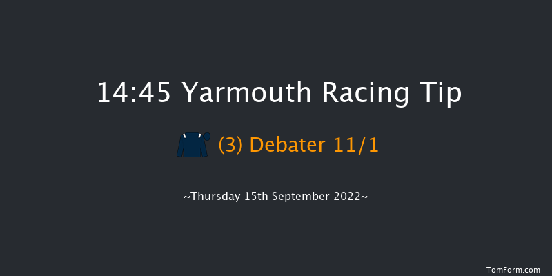 Yarmouth 14:45 Stakes (Class 4) 6f Wed 14th Sep 2022