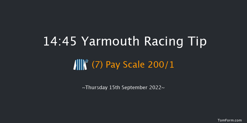 Yarmouth 14:45 Stakes (Class 4) 6f Wed 14th Sep 2022