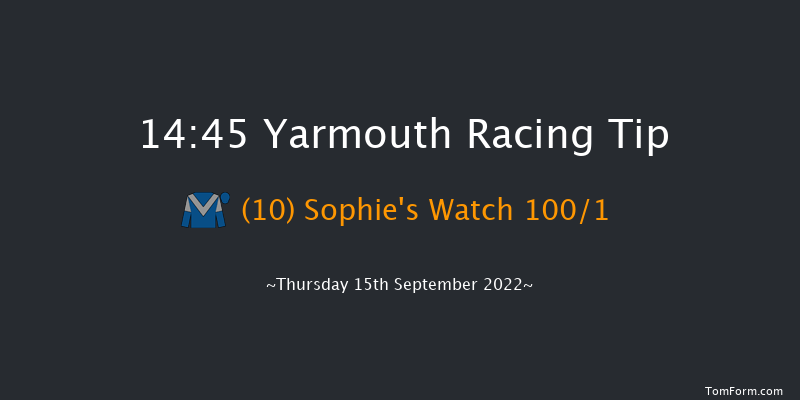 Yarmouth 14:45 Stakes (Class 4) 6f Wed 14th Sep 2022