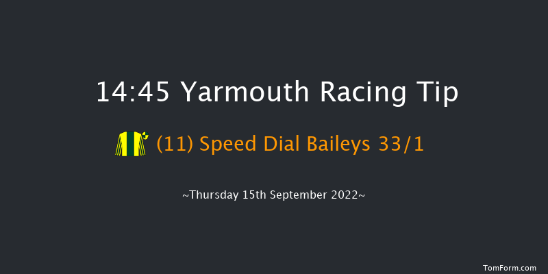 Yarmouth 14:45 Stakes (Class 4) 6f Wed 14th Sep 2022