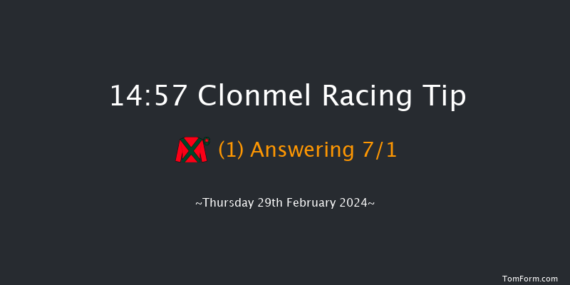 Clonmel  14:57 Claiming Hurdle 16f Thu 15th Feb 2024