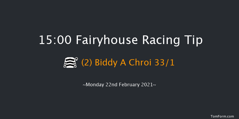 Fairyhouse Bobbyjo Chase Day 27th February Mares Maiden Hurdle (Div 2) Fairyhouse 15:00 Maiden Hurdle 16f Mon 8th Feb 2021