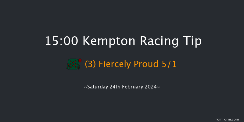 Kempton  15:00 Novices Hurdle (Class 1) 16f Wed 21st Feb 2024