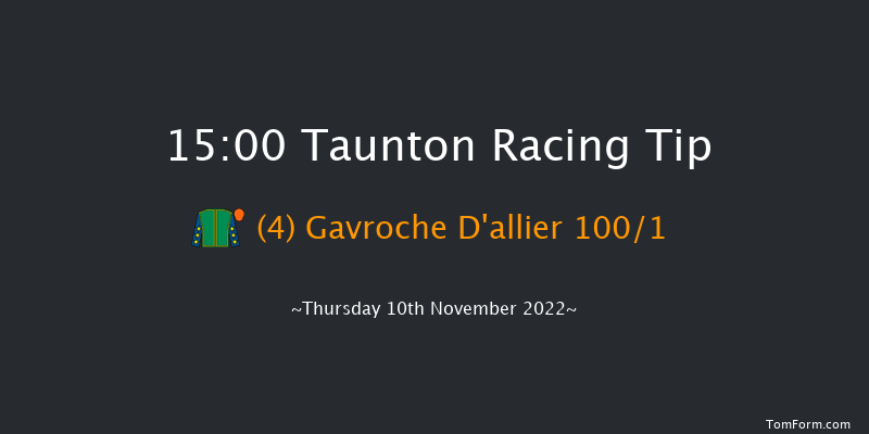 Taunton 15:00 Maiden Hurdle (Class 4) 16f Thu 7th Apr 2022