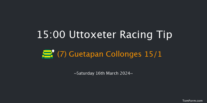 Uttoxeter  15:00 Handicap Chase (Class 1)
34f Sat 27th Jan 2024