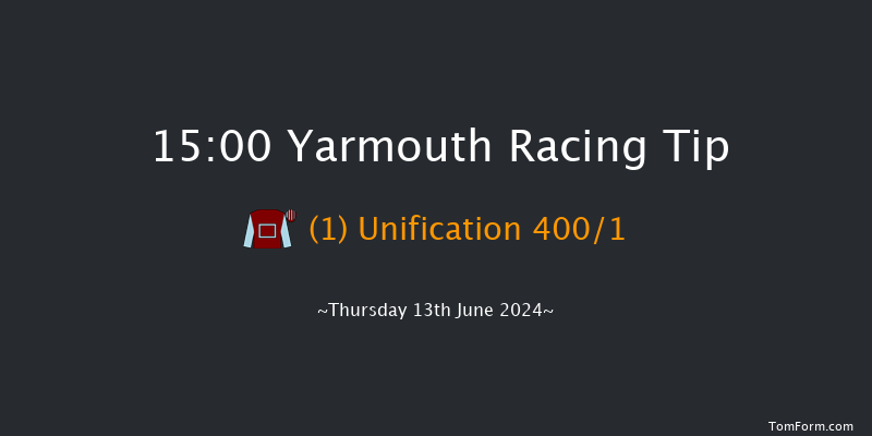 Yarmouth  15:00 Handicap
(Class 6) 14f Wed 12th Jun 2024