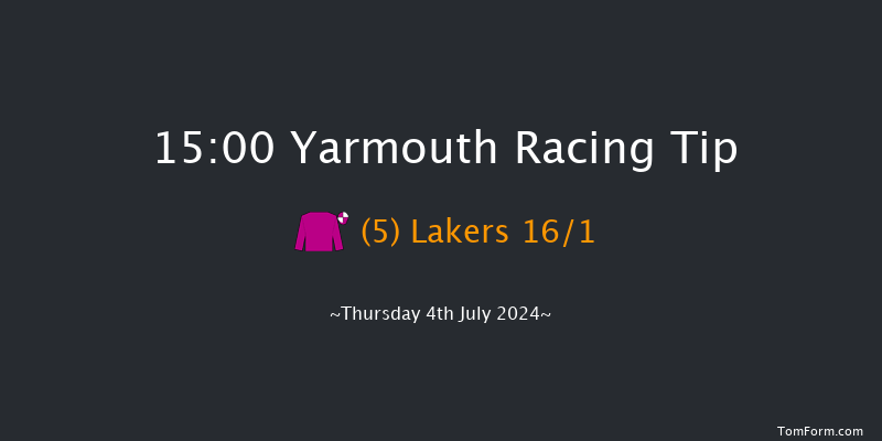 Yarmouth  15:00 Maiden (Class 4) 6f Fri 28th Jun 2024