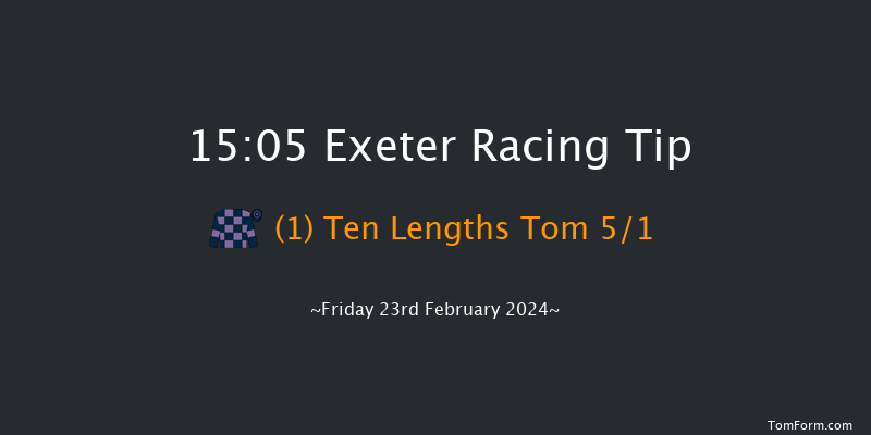 Exeter  15:05 Maiden
Hurdle (Class 4) 17f Sun 11th Feb 2024