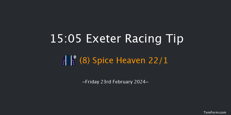 Exeter  15:05 Maiden
Hurdle (Class 4) 17f Sun 11th Feb 2024