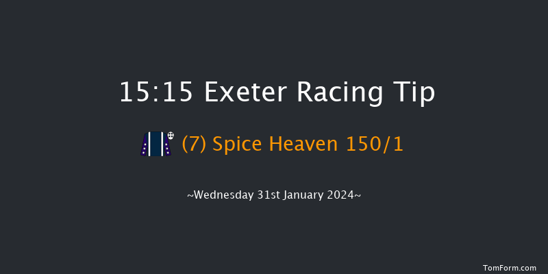 Exeter  15:15 Maiden Hurdle (Class
4) 17f Mon 1st Jan 2024