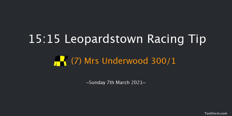 TRM Equine Nutrition Mares Maiden Hurdle Leopardstown 15:15 Maiden Hurdle 20f Sun 7th Feb 2021