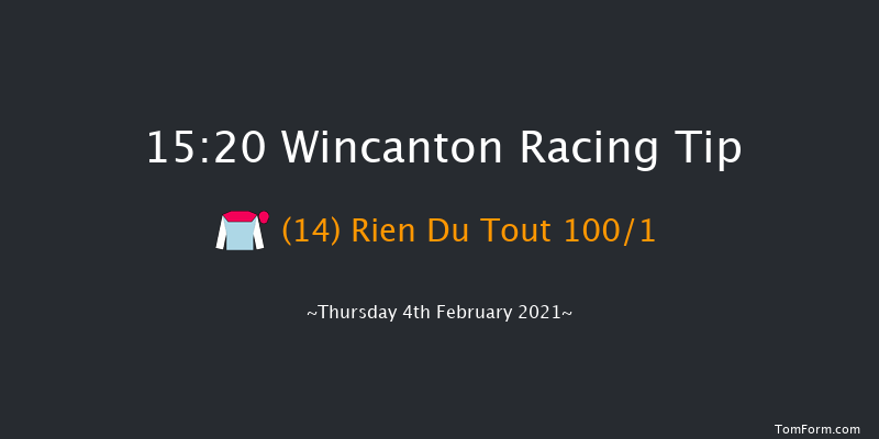 Stewart Tory Memorial Open Hunters' Chase Wincanton 15:20 Hunter Chase (Class 6) 25f Thu 21st Jan 2021