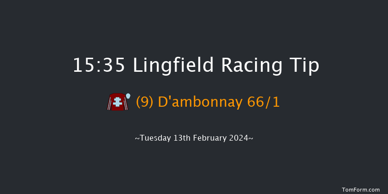 Lingfield  15:35 Handicap Hurdle (Class 5)
23f Sun 11th Feb 2024