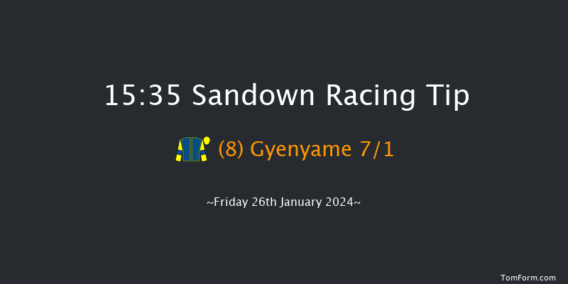 Sandown  15:35 Handicap Hurdle (Class 3)
20f Sat 9th Dec 2023