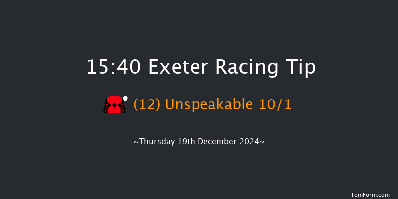 Exeter  15:40 Handicap Hurdle (Class 5) 22f Fri 6th Dec 2024