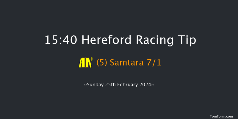 Hereford  15:40 Handicap Chase (Class 4)
19f Wed 14th Feb 2024