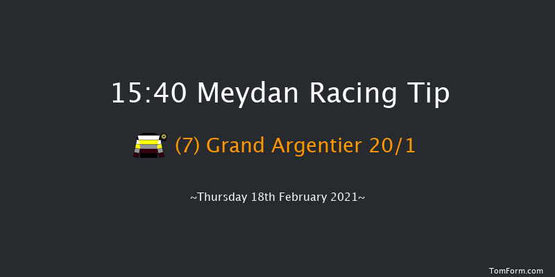 Curlin Stakes Sponsored By New Jaguar F-Pace Listed Handicap - Dirt Meydan 15:40 1m 2f 10 run Curlin Stakes Sponsored By New Jaguar F-Pace Listed Handicap - Dirt Sat 13th Feb 2021