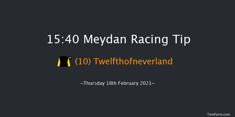 Curlin Stakes Sponsored By New Jaguar F-Pace Listed Handicap - Dirt Meydan 15:40 1m 2f 10 run Curlin Stakes Sponsored By New Jaguar F-Pace Listed Handicap - Dirt Sat 13th Feb 2021