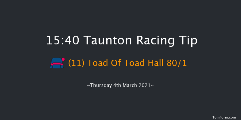 Thatchers Cider Handicap Hurdle Taunton 15:40 Handicap Hurdle (Class 5) 19f Tue 23rd Feb 2021