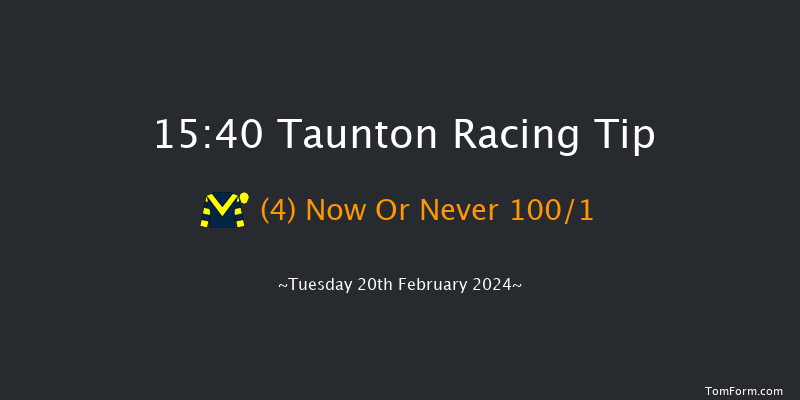 Taunton  15:40 Handicap
Hurdle (Class 3) 16f Tue 6th Feb 2024