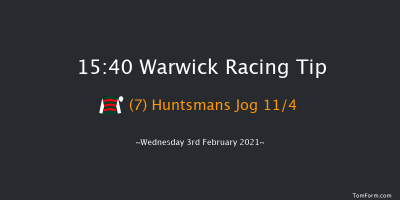 Visit racingtv.com Handicap Hurdle Warwick 15:40 Handicap Hurdle (Class 3) 26f Sat 16th Jan 2021