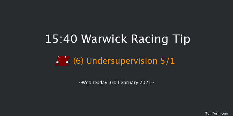 Visit racingtv.com Handicap Hurdle Warwick 15:40 Handicap Hurdle (Class 3) 26f Sat 16th Jan 2021