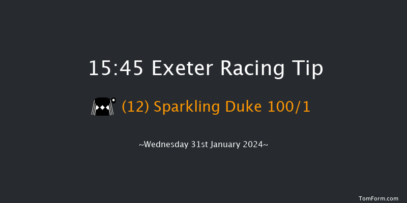 Exeter  15:45 Maiden Hurdle (Class 4) 22f Mon 1st Jan 2024