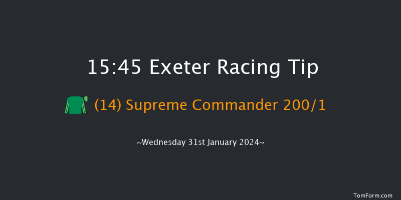 Exeter  15:45 Maiden Hurdle (Class 4) 22f Mon 1st Jan 2024