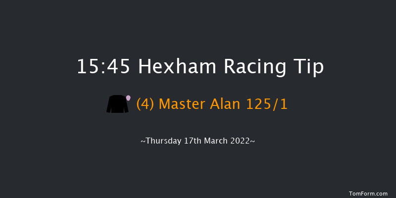 Hexham 15:45 Maiden Hurdle (Class 4) 20f Wed 8th Dec 2021