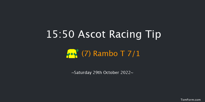 Ascot 15:50 Maiden Hurdle (Class 3) 16f Sat 15th Oct 2022