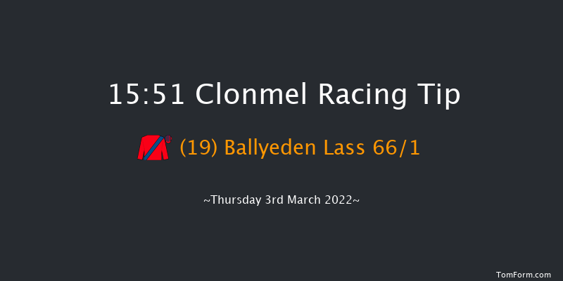 Clonmel 15:51 Handicap Hurdle 16f Thu 17th Feb 2022