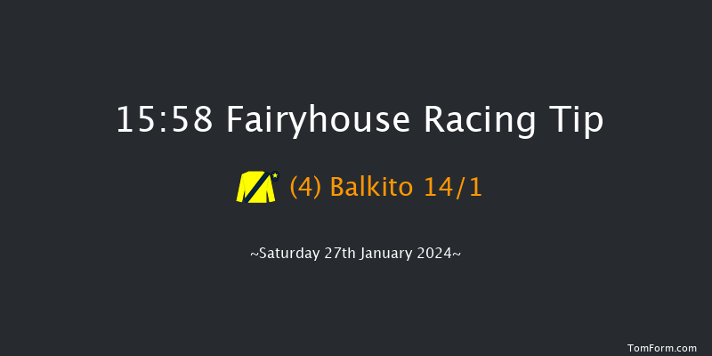 Fairyhouse  15:58 Handicap Hurdle 24f Wed 24th Jan 2024