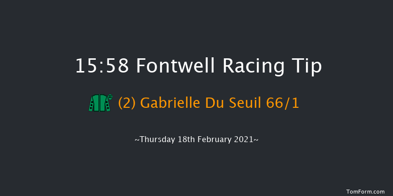 starsport.bet Handicap Hurdle Fontwell 15:58 Handicap Hurdle (Class 5) 19f Thu 14th Jan 2021