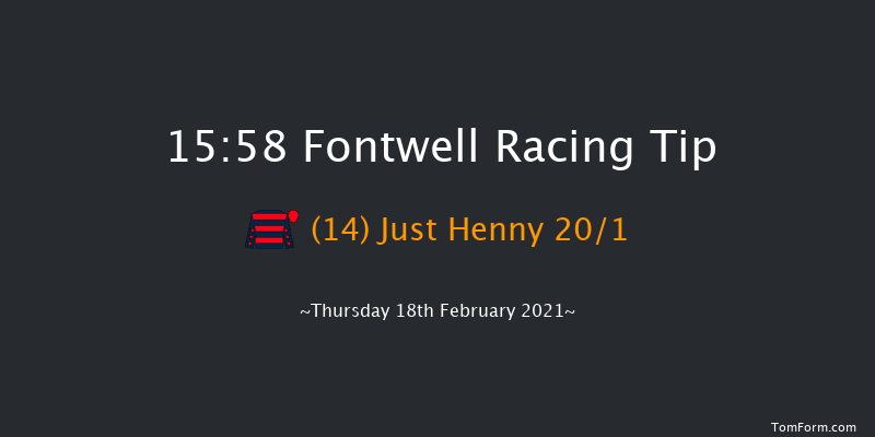 starsport.bet Handicap Hurdle Fontwell 15:58 Handicap Hurdle (Class 5) 19f Thu 14th Jan 2021