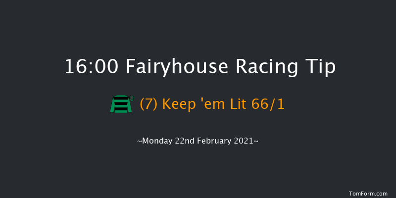 Fairyhouse Easter Festival 3rd - 5th April Maiden Hurdle (Div 1) Fairyhouse 16:00 Maiden Hurdle 20f Mon 8th Feb 2021