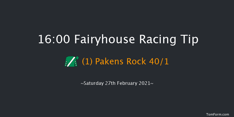 Tommy Carberry Handicap Hurdle Fairyhouse 16:00 Handicap Hurdle 20f Mon 22nd Feb 2021