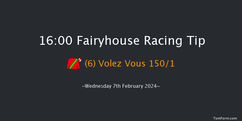 Fairyhouse  16:00
Maiden Hurdle 16f Sat 27th Jan 2024