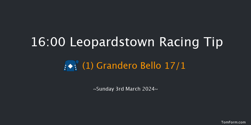 Leopardstown  16:00 Handicap Chase 22f Sun 4th Feb 2024