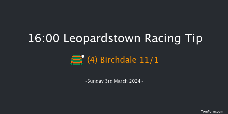 Leopardstown  16:00 Handicap Chase 22f Sun 4th Feb 2024