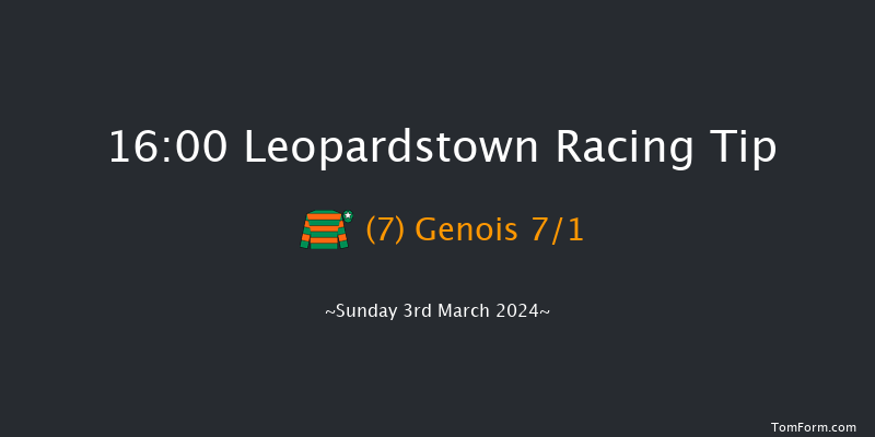 Leopardstown  16:00 Handicap Chase 22f Sun 4th Feb 2024