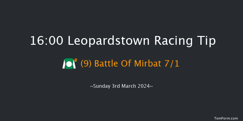 Leopardstown  16:00 Handicap Chase 22f Sun 4th Feb 2024