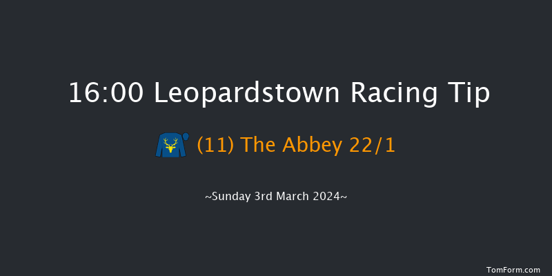 Leopardstown  16:00 Handicap Chase 22f Sun 4th Feb 2024