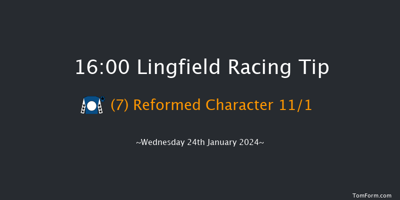 Lingfield  16:00 Stakes
(Class 6) 10f Thu 4th Jan 2024