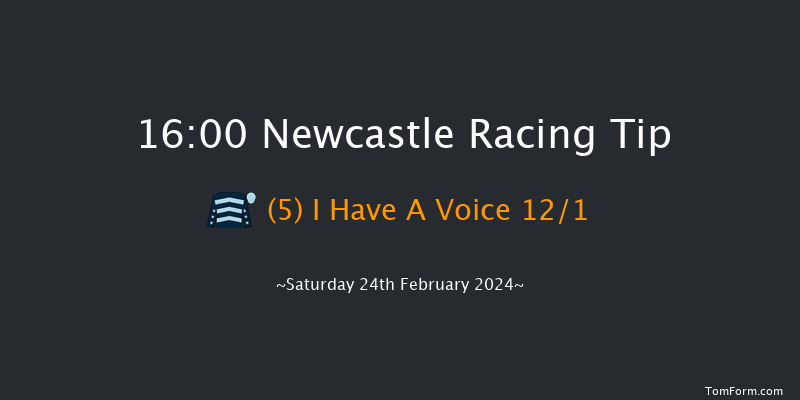 Newcastle  16:00 Handicap Hurdle (Class 3)
17f Thu 22nd Feb 2024