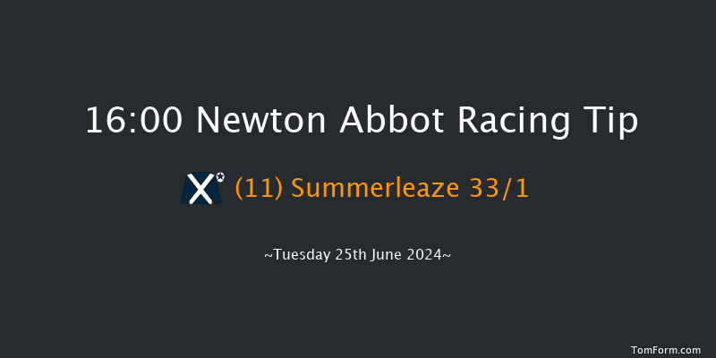 Newton Abbot  16:00 Handicap Hurdle (Class
5) 18f Fri 14th Jun 2024