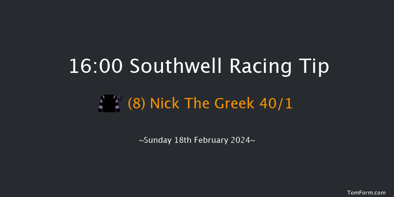 Southwell  16:00 Novices Hurdle (Class 4)
16f Thu 15th Feb 2024