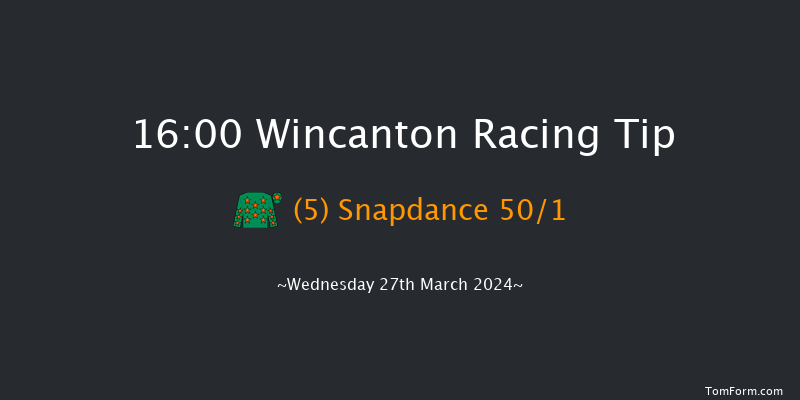 Wincanton  16:00
Maiden Hurdle (Class 4) 15f Thu 7th Mar 2024