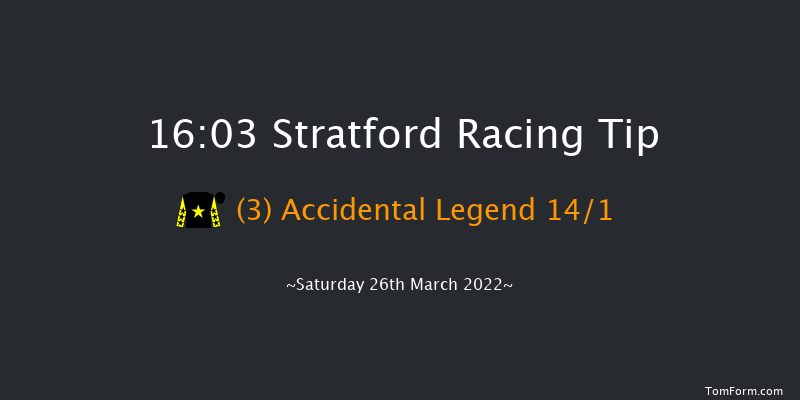 Stratford 16:03 Maiden Hurdle (Class 4) 16f Mon 14th Mar 2022