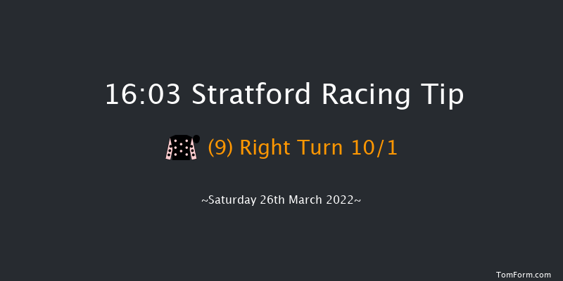 Stratford 16:03 Maiden Hurdle (Class 4) 16f Mon 14th Mar 2022