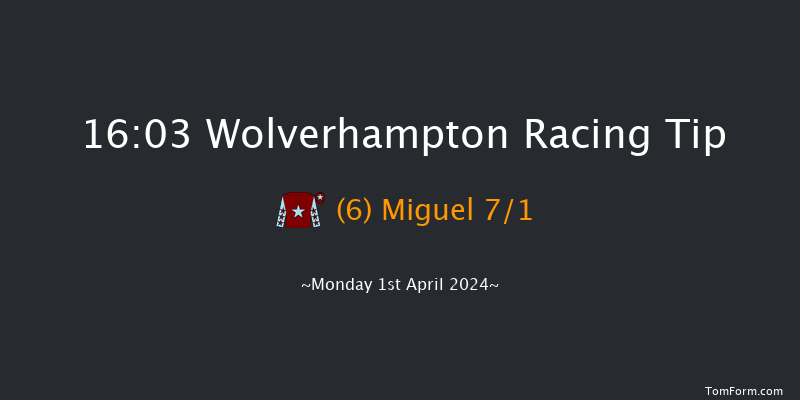 Wolverhampton  16:03 Handicap (Class 4) 9f Sat 30th Mar 2024